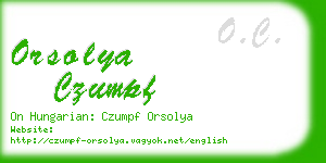 orsolya czumpf business card